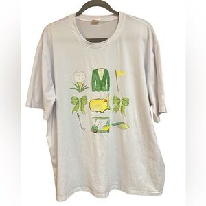 Temu Golf Images Graphic Shortsleeved White Tee Never Worn 4XL